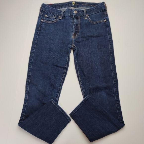 7 For All Mankind Denim - 7FAM Jeans Kimmie Crop Size 27